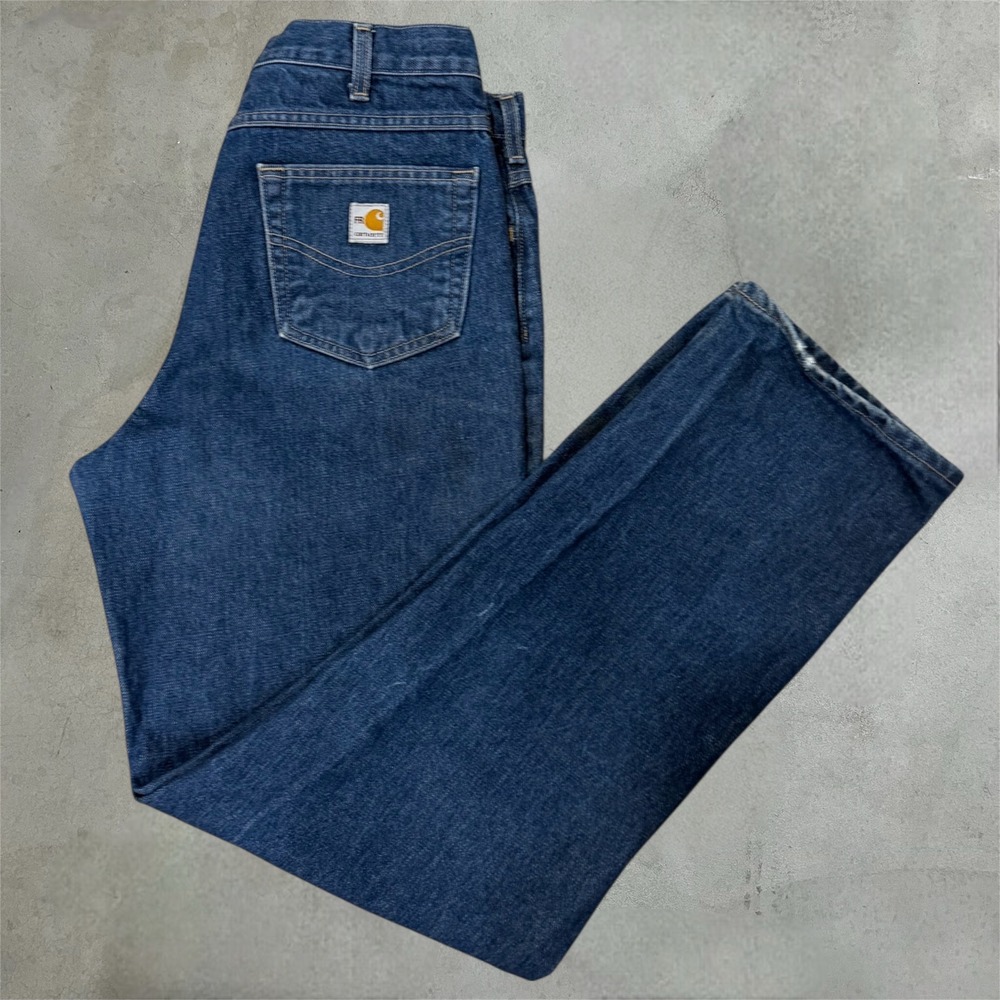 Carhartt FR Flame Resistant Work Jeans Mens 36x36 Dark Wash Denim HRC 2 ATPV 28